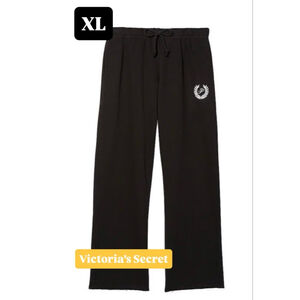 PINK Victoria's Secret Black Straight pants XL plus NWTS